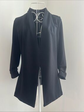 SEVEN SISTERS Black Long Blazer